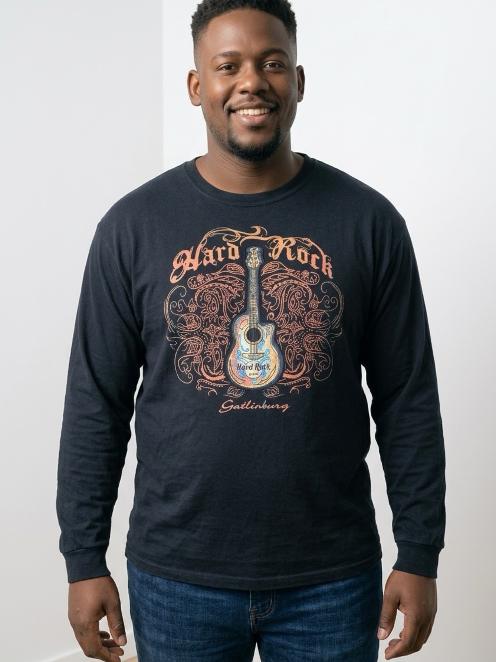 Hard Rock Black Long Sleeve Shirt